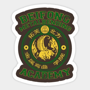 Beifong Metalbending Academy - Green & Gold Sticker